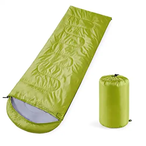 oaskys Camping Sleeping Bag - 3 Season Warm & Cool Weather - Summer, Spring, Fall, Lightweight, Waterproof for Adults & Kids - Camping Gear Equipment, Traveling, and Outdoors