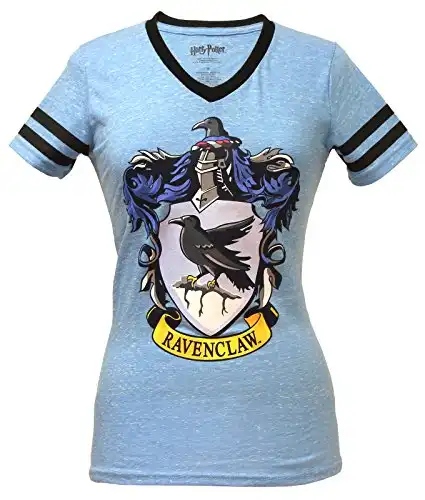 Harry Potter Ravenclaw JRS V-Neck T-Shirt XL Blue