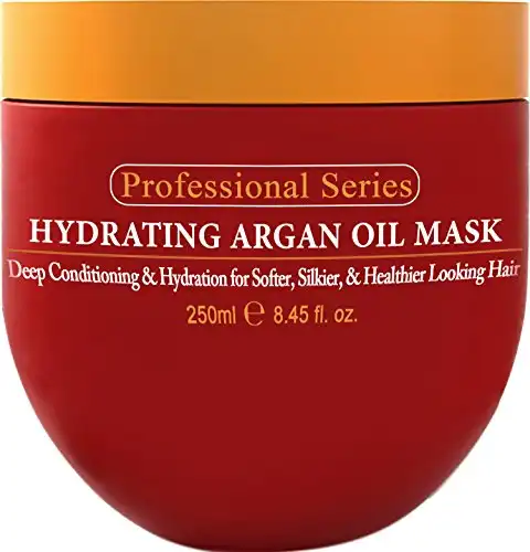 Arvazallia Hydrating Argan Oil Hair Mask and Deep Conditioner for Dry or Damaged Hair - 8.45 Oz