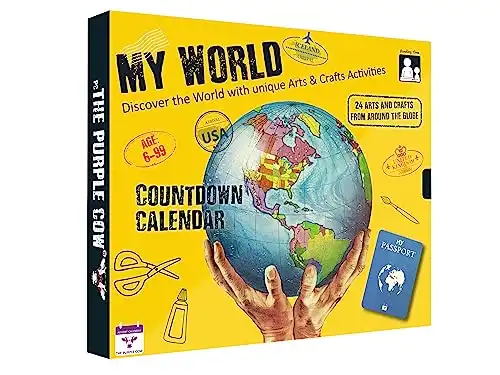 My World Advent Calendar 2023 “Visit” 24 countries world wide and come back just in time for Christmas day! Explore different cultures, create your original Arts & Crafts gift from each countr...