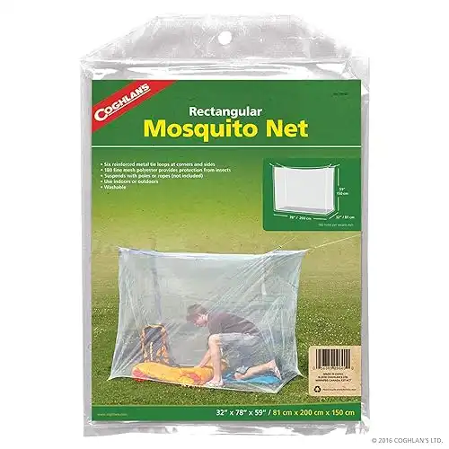 Coghlan's 9640 32x78 Mosquito Bed Net, Multicolor, single wide / 180-mesh