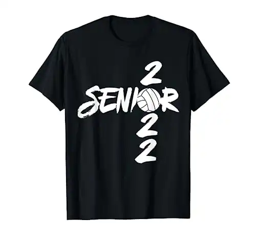 Graduating Class of 2022 Senior Volleyball Team Player T-Shirt