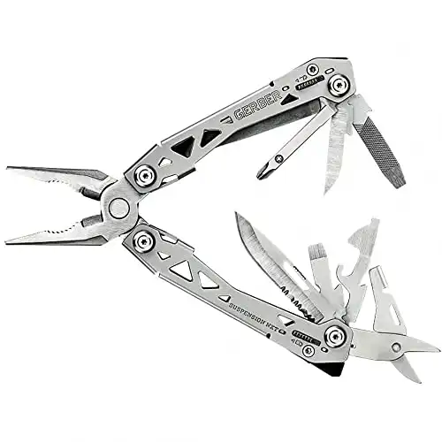 Gerber Gear Suspension-NXT 15-in-1 Multi-Tool Pocket Knife Set - EDC Gear and Equipment Multi-Tool with Pocket Clip - Stainless Steel