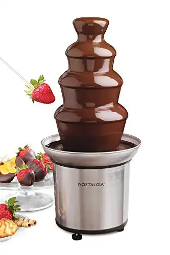 4 Tier Electric Chocolate or Cheese Fondue Fountain Machine