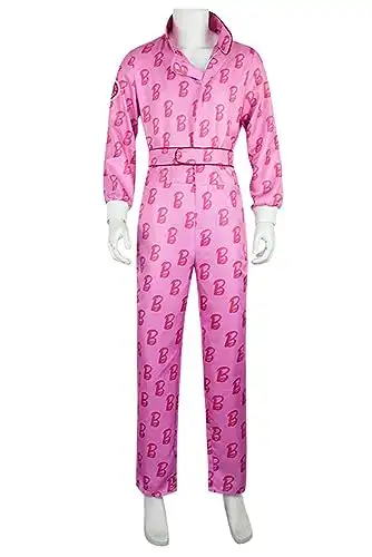 Retro Printed Jumpsuit Belt Outfits for Halloween Disco Hippie Party