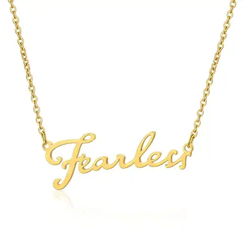 All too well 1989 Reputation Singer Signature Necklace Music Lover Gifts Inspired Fan Gifts (fearless gold)