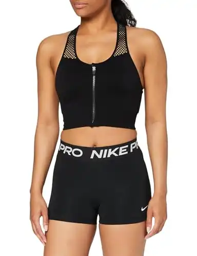 Nike Women's Pro 365 3in Shorts, Black/White, S (46)