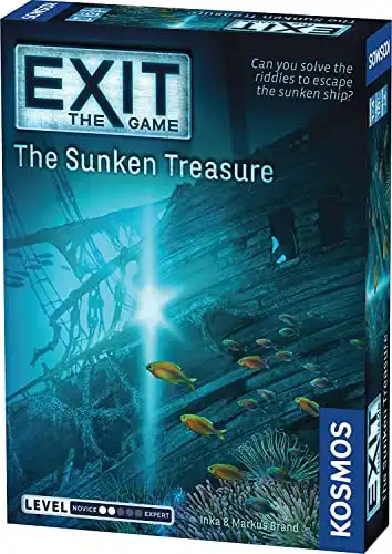 The Sunken Treasure | Exit: The Game - A Kosmos| Family-Friendly, Card-Based At-Home Escape Room Experience for 1 To 4 Players, Ages 10+