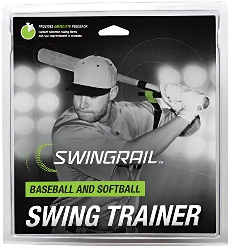 SWINGRAIL Baseball/Softball Swing Trainer Aid - Equipment for Batting and Hitting