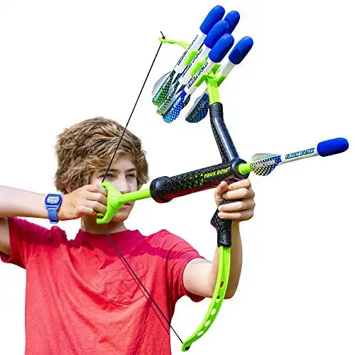 FAUX BOW 4.0 Lizardite - Kids Bow and Arrow Set - Durable Impact Foam Tip Arrows