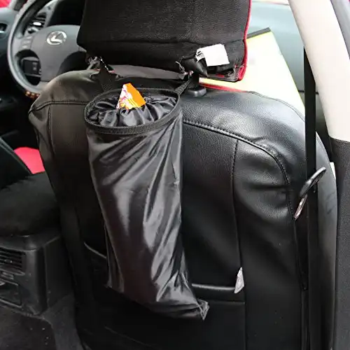 Encell Black Auto Seat Back Litter Bag Car Organizer