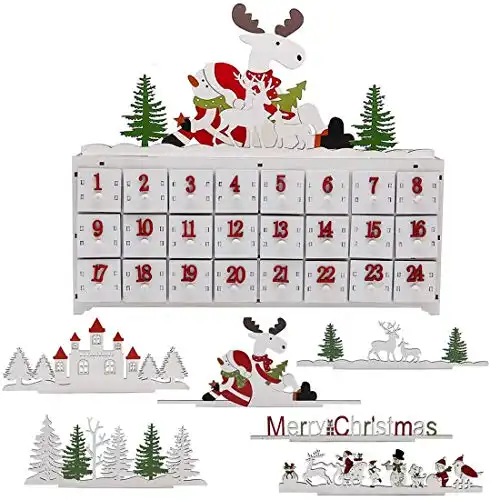 Countdown to Christmas Wooden DIY Advent Calendar