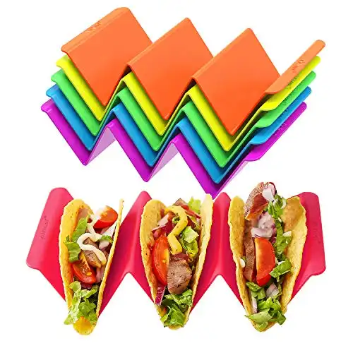 Colorful Taco Holder Stands Set of 6