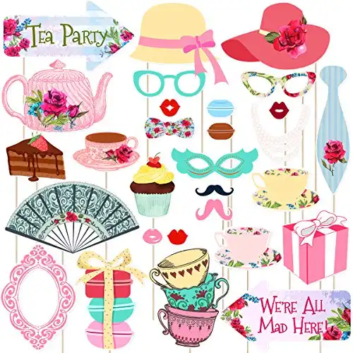 Tea Party Photo Booth Props