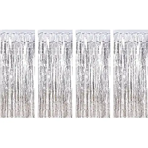 Foil Curtains Metallic Fringe Curtains