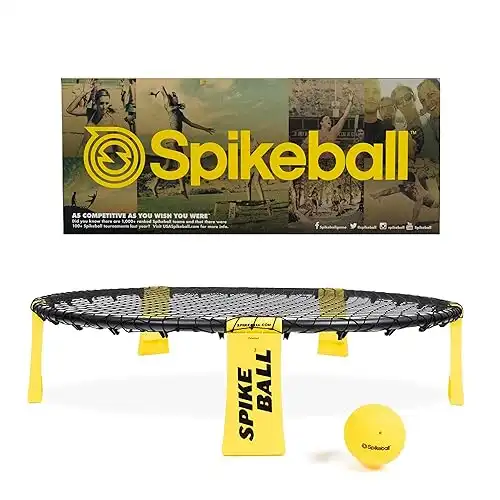 Spikeball The Original Spikeball Kit 1-Ball - Spikeball Game Set - Outdoor Sports & Outdoor Family Games - Includes 1 Ball, 1 Ball Net, Drawstring Bag & Rulebook - Spikeball Set for Lawn &...