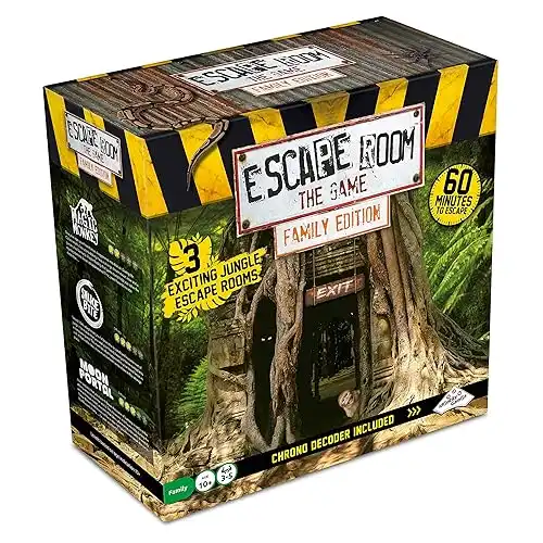 Escape Room The Game, Family Edition - with 3 Exciting Jungle Escape Rooms