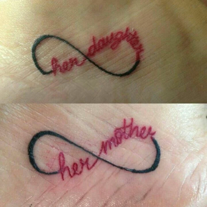 Mother Daughter Infinity Symbols
