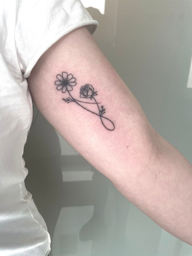 #matchingtattoos #smalltattooideas #motherdaughtertattoos #tattooideas #smalltattoos #birthflowertattoo #birthdatetattoo #birthdaytattoo
