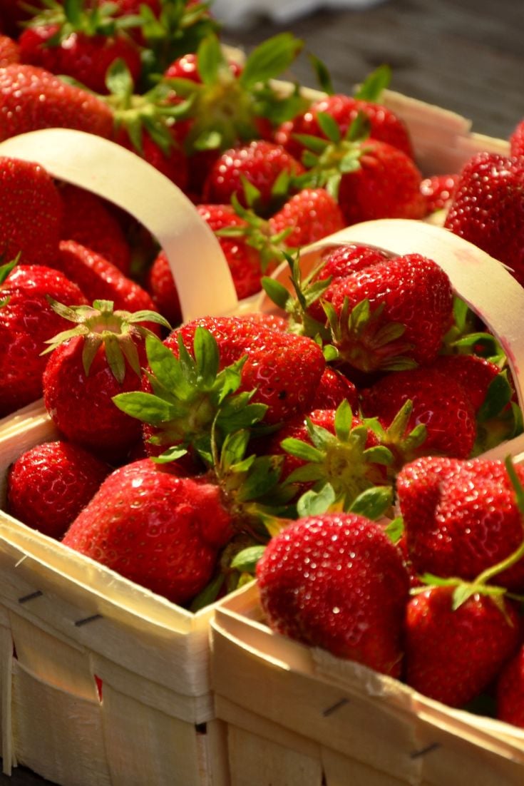 Baskets of strawberries, Strawberry Dessert Ideas