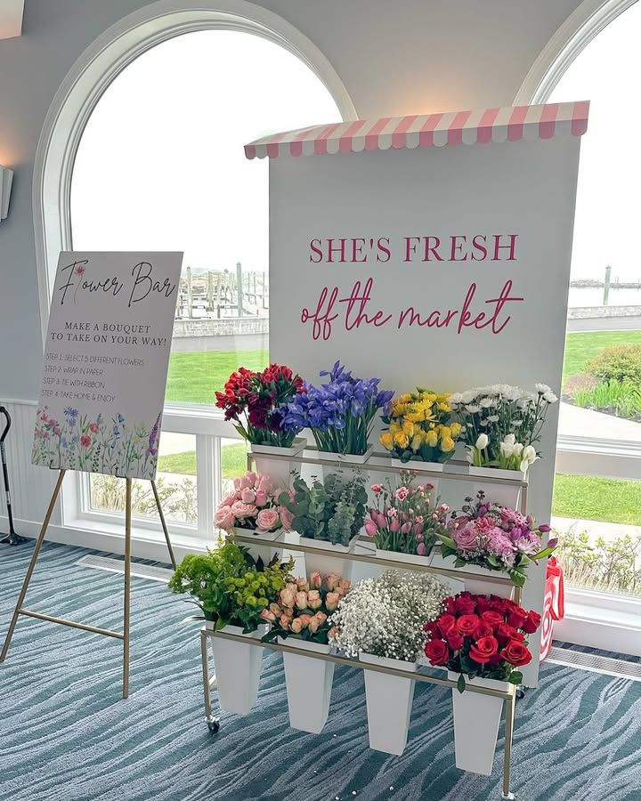 diy flower bar bridal shower • Instagram