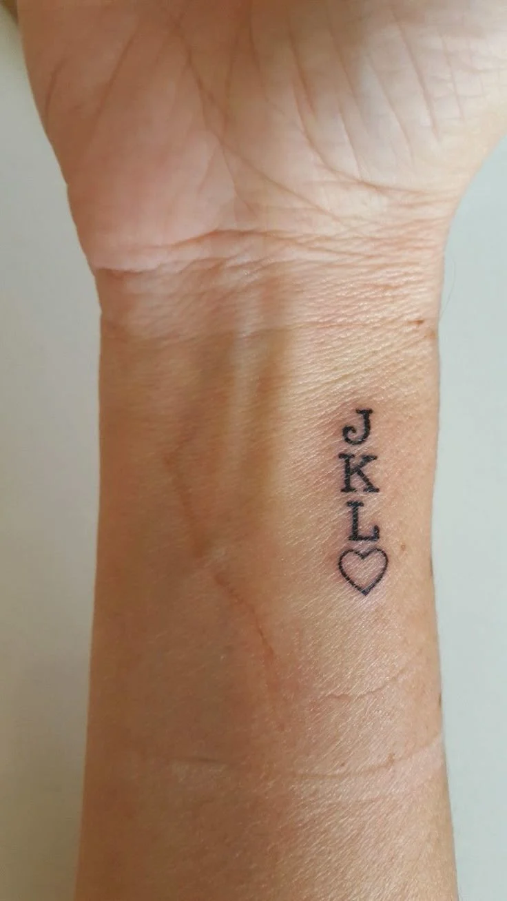 mother daughter kids initials #tinytatt