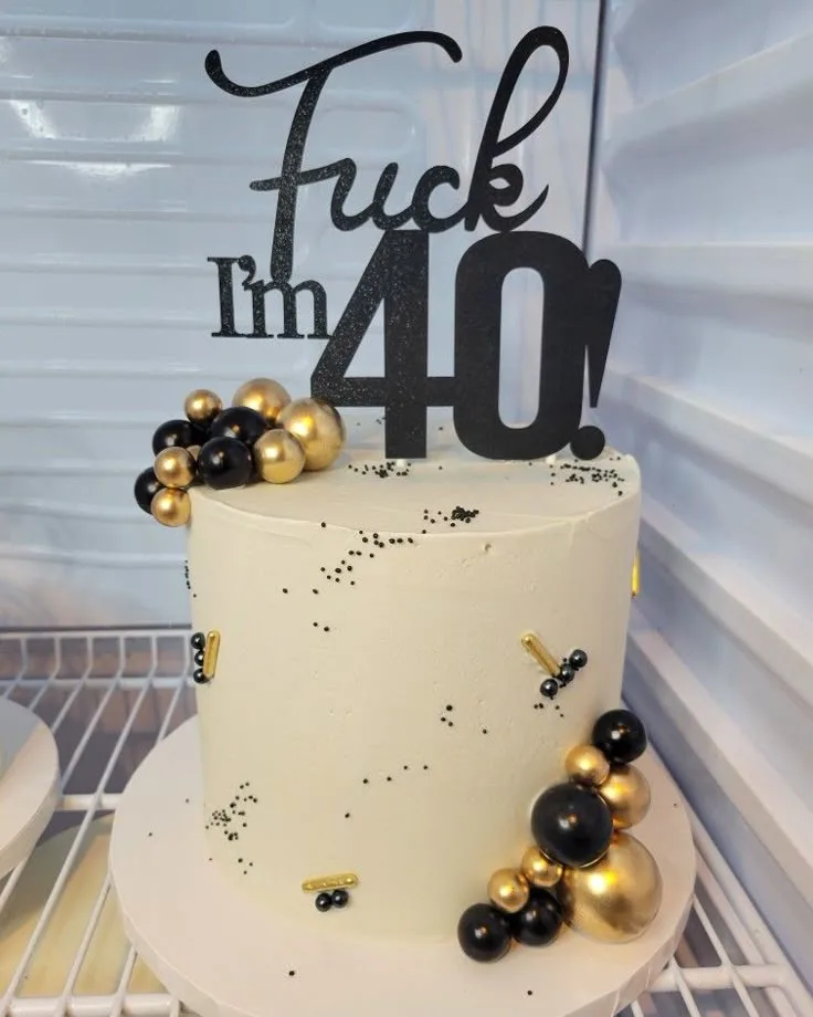 40th birthday cake