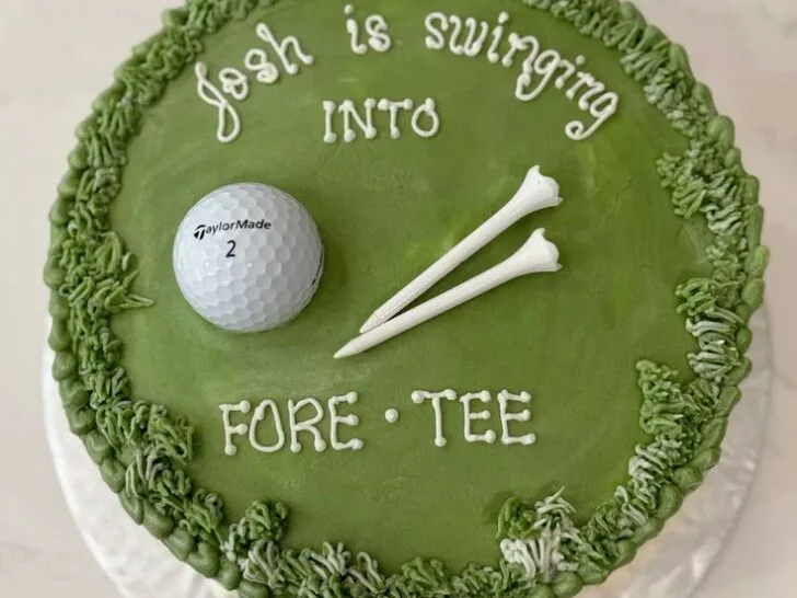 golf theme, cakes for men