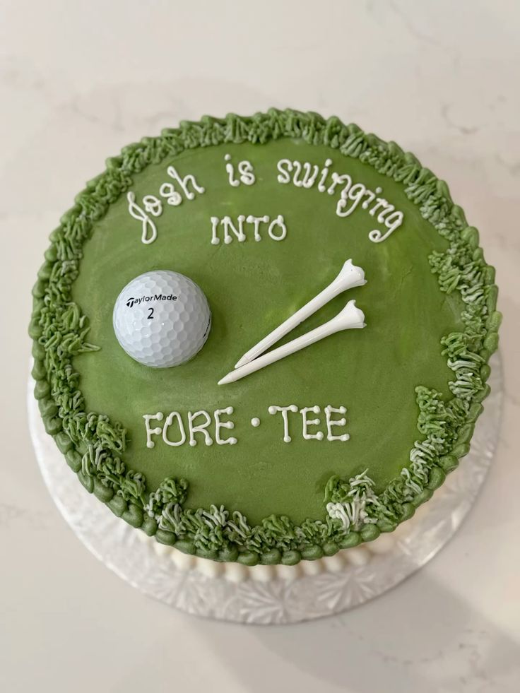 golf theme, cakes for men