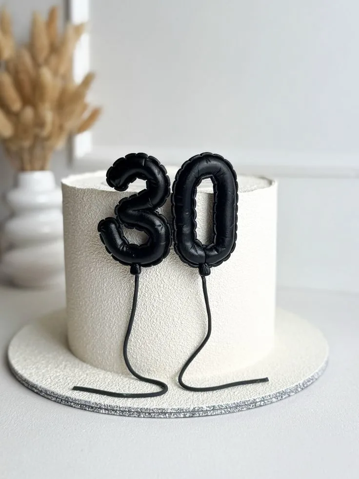 Black and White Cake for Men