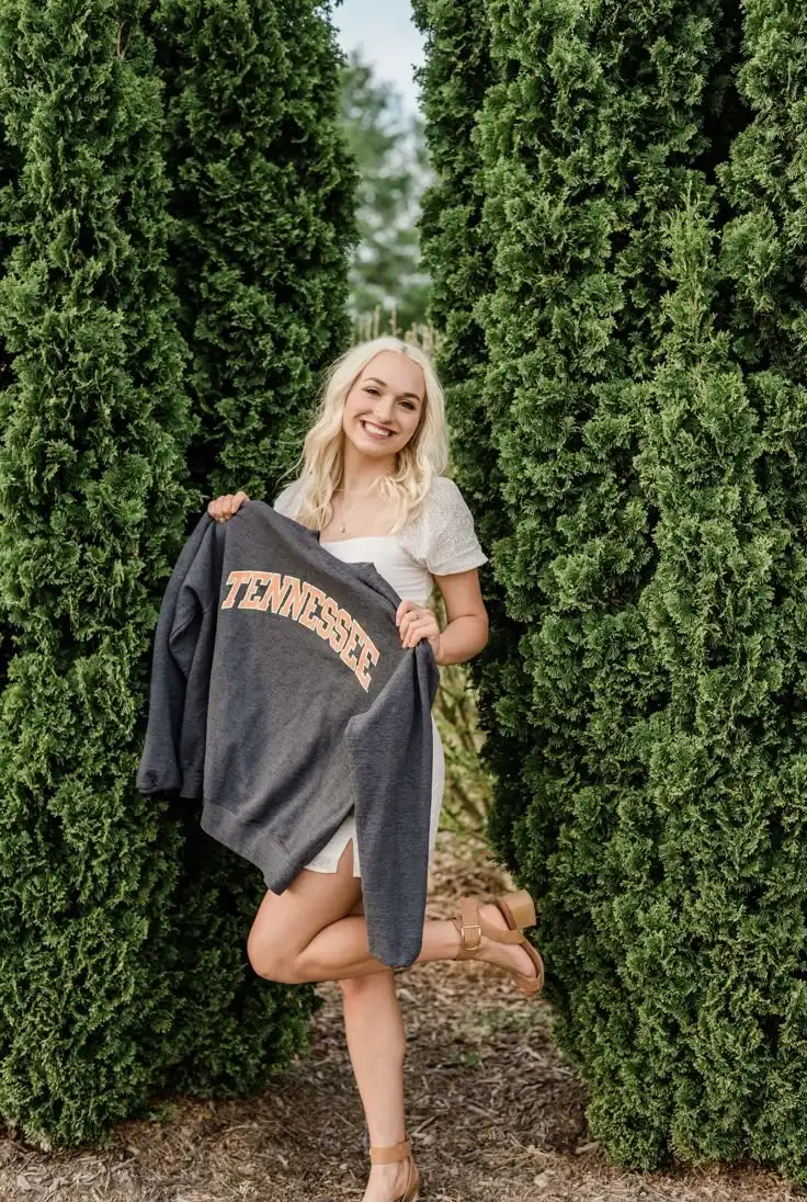 College sweatshirt