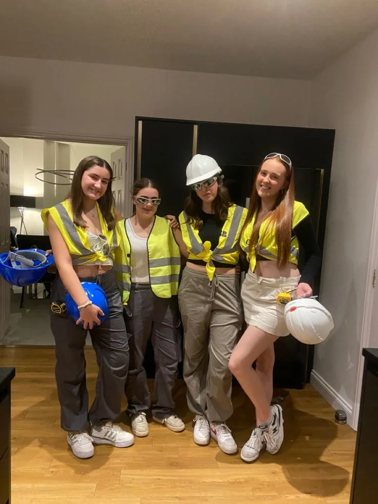 Construction Workers Group Halloween Costume 2