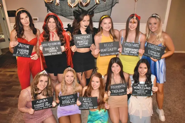 DISNEY PRINCESS GROUP HALLOWEEN COSTUME Fairytale Jail