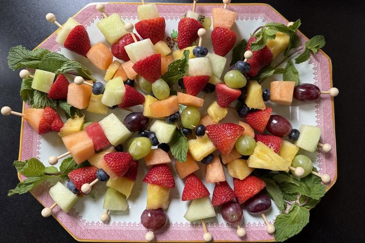 Fruit Skewers tea party foods