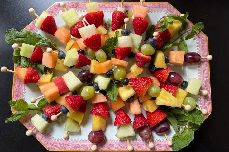 Fruit Skewers tea party foods