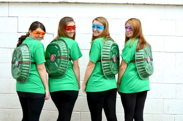 Group Halloween Costume for 4 Ninja Turtles
