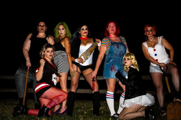Halloween Horror Movie Girl Group Costume