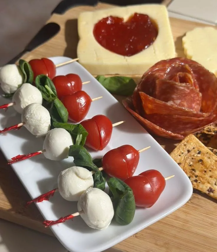 Mini Caprese Skewers Tea Party Food