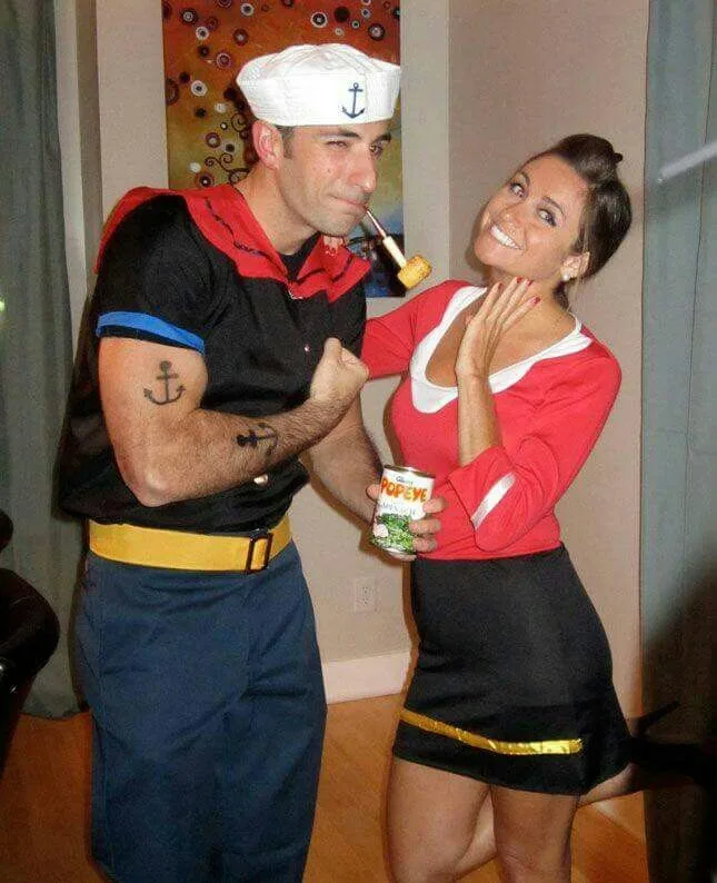 Popeye and Olive Oyl Olive Oil costume
