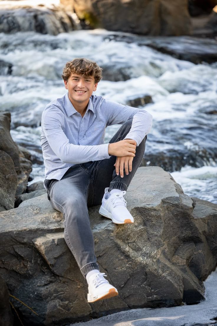 Senior Picture waterfall