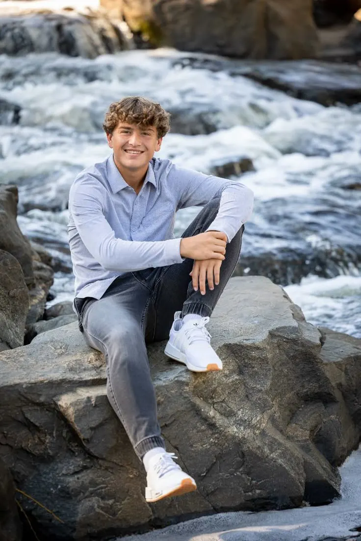 Senior Picture waterfall