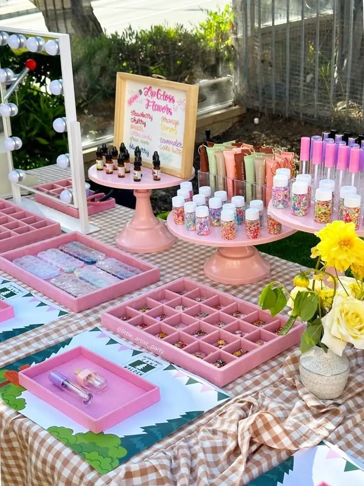 Spa Party Lip Gloss Station Instagram