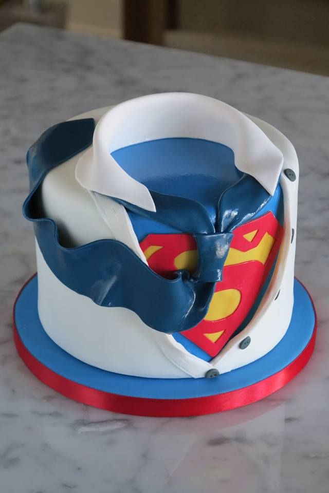 Surprise grooms cake for a huge Superman fan