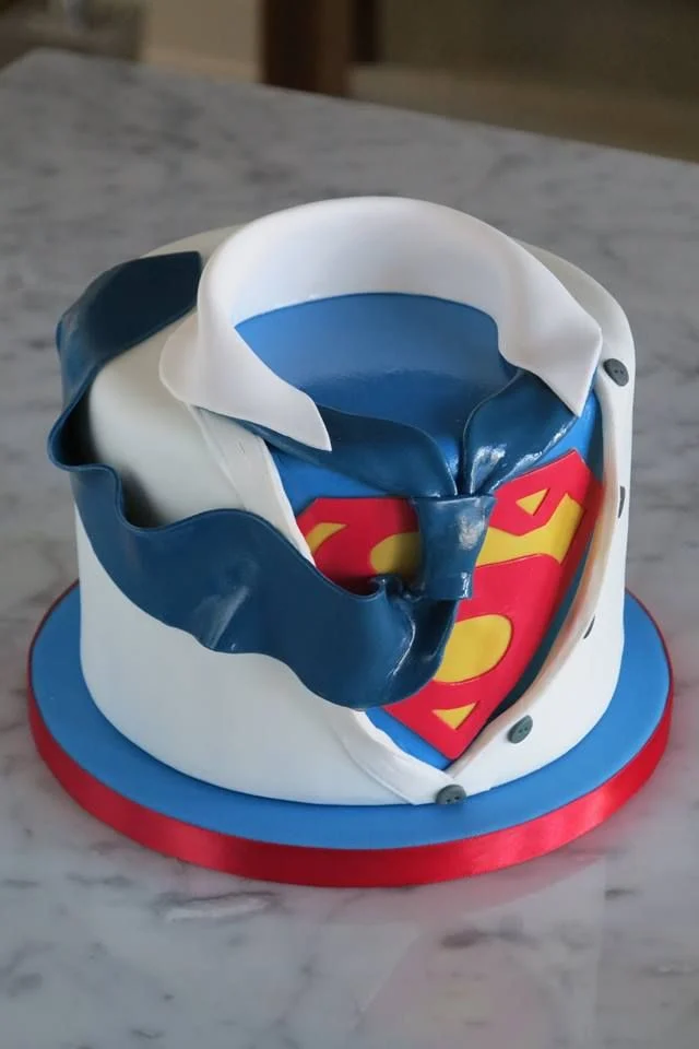 Surprise grooms cake for a huge Superman fan