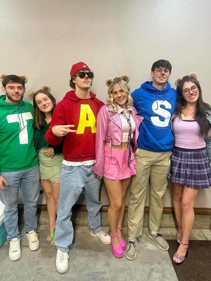 alvin and the chipmunks and chipettes group halloween costume
