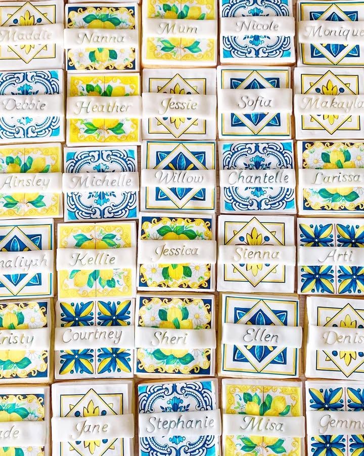 amalfi coast name cards • Instagram