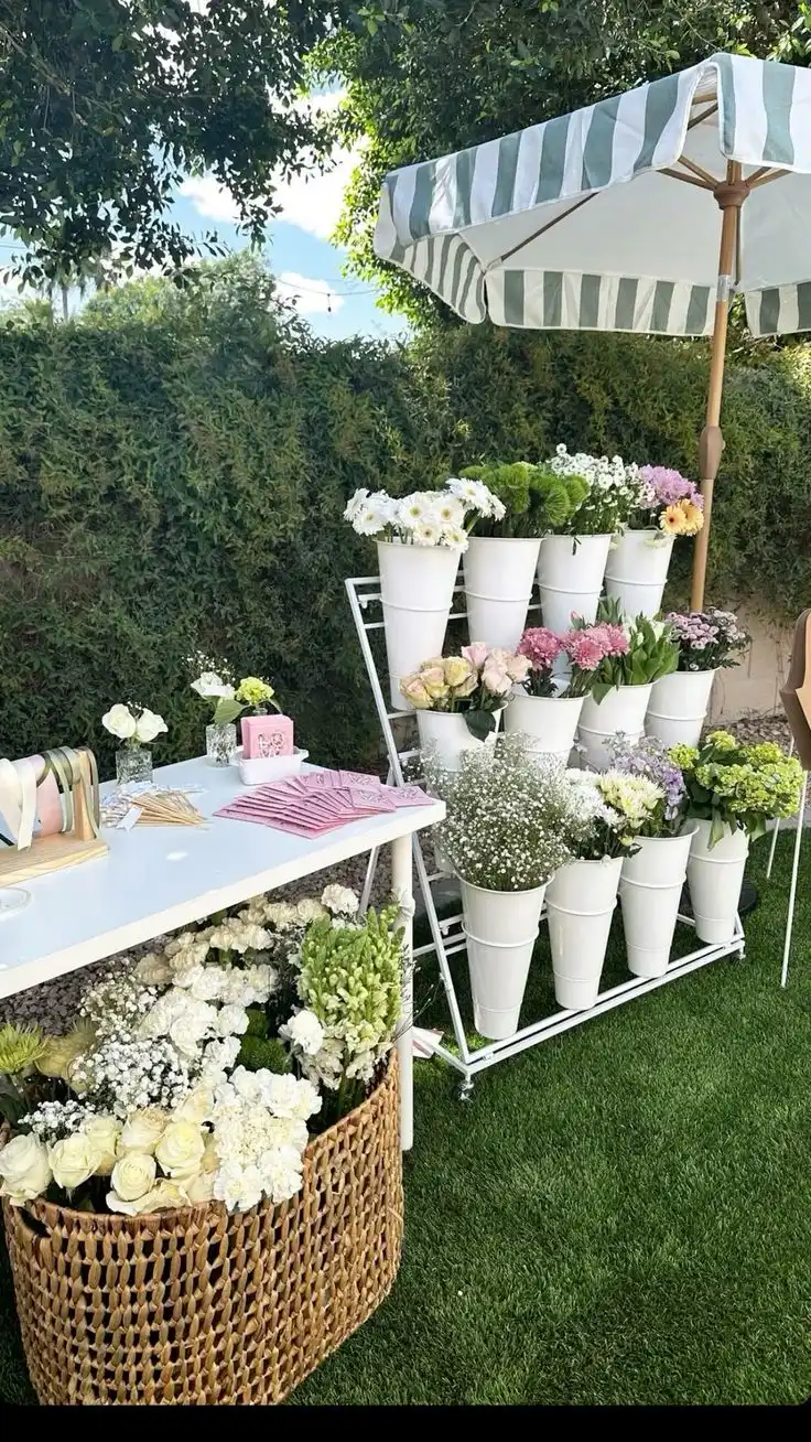 flower cart station