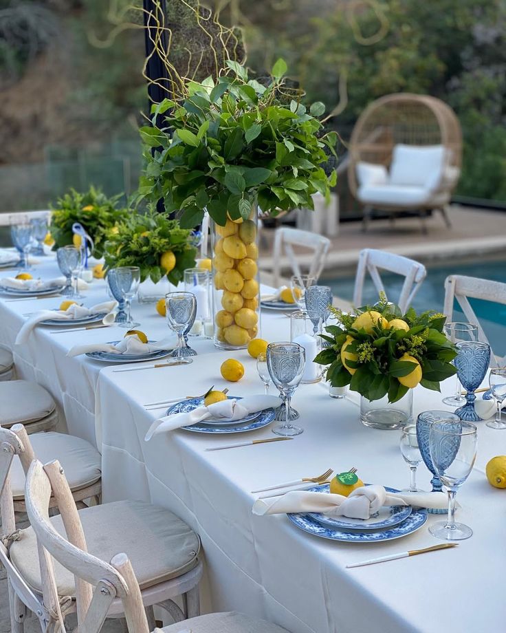 lemon centerpiece • Instagram