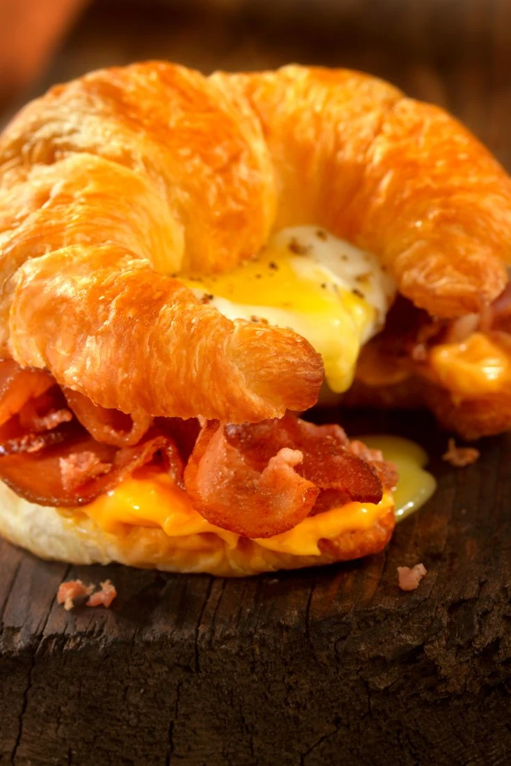 make ahead breakfast ideas croissant sandwiches