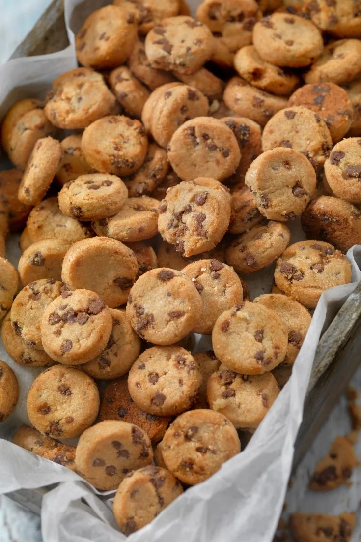 mini chocolate chip cookies